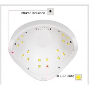 Лампа гибридная для гель лака и геля UV/LED Sun с ЖК дисплеем 88ватт MDS-801